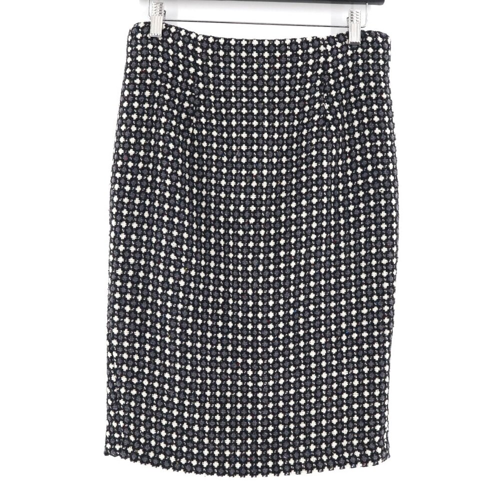 Traffic People Wool Pencil Skirt Womens S Black Polished Professional Officecore